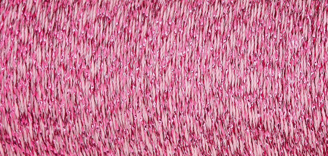 Spool of Madeira Glamour metallic embroidery thread in Rose
