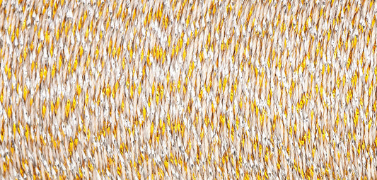 Spool of Madeira Glamour metallic embroidery thread in Silver Gold