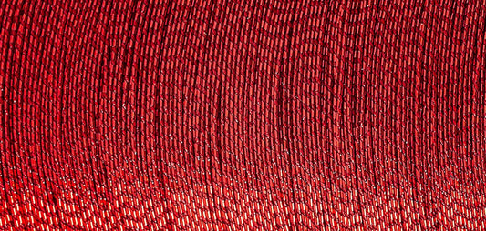 Spool of Madeira Glamour metallic thread in ruby