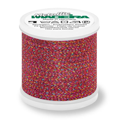 Spool of Madeira Metallic Sparkling No.40 embroidery thread in Dragon Fly