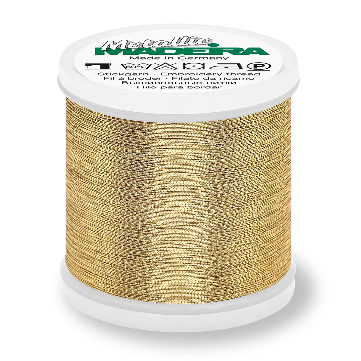 Madeira Metallic No.40 Smooth Embroidery Thread 200m - White