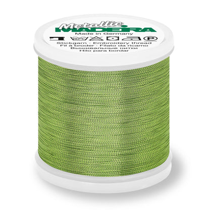 Madeira Metallic No.40 Smooth thread spool in malachite