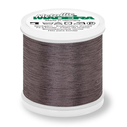 Madeira Metallic No.40 Smooth thread spool in black pearl