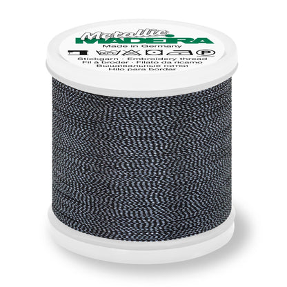 Madeira Metallic No.40 Soft thread spool in black pearl
