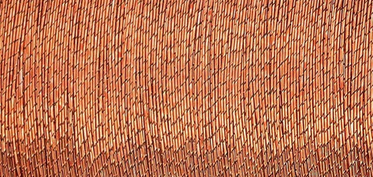 Spool of Madeira Metallic No.40 copper embroidery thread