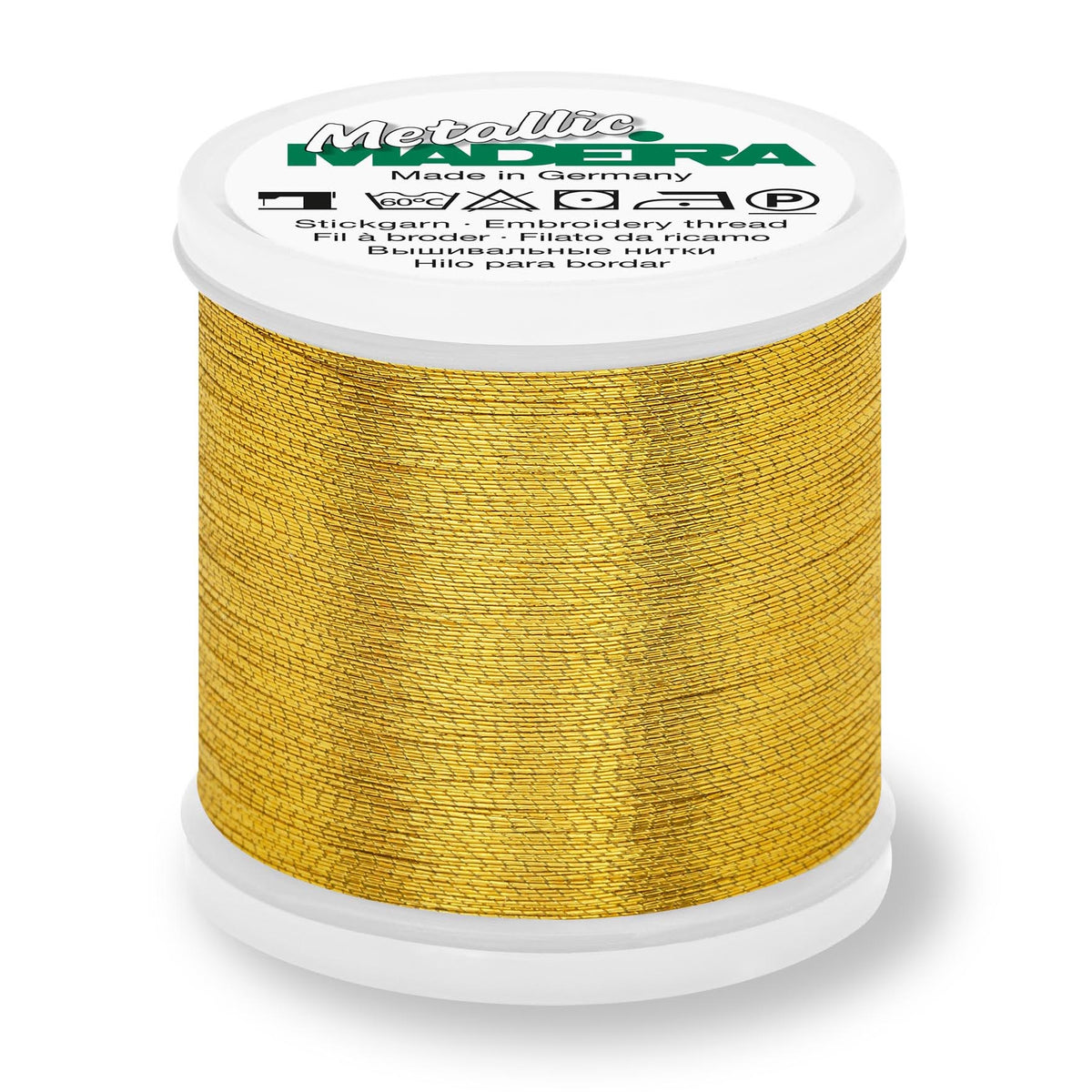 Madeira Metallic No.40 Brilliant thread spool in gold 8