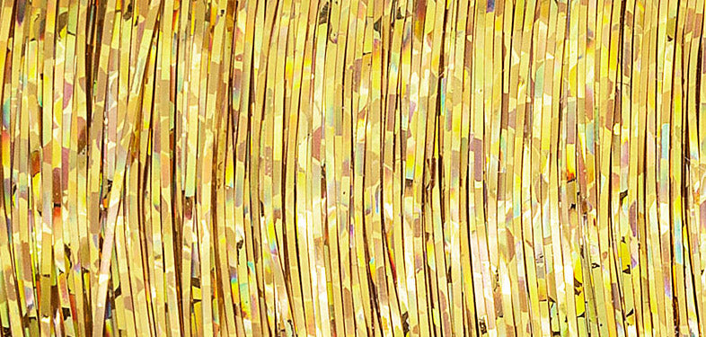 Spool of Madeira Spectra holographic thread in gold