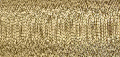 Spool of Madeira Smooth metallic thread in gold nugget
