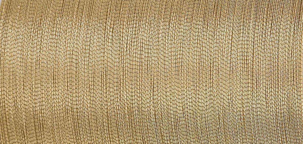 Spool of Madeira Smooth metallic thread in white gold