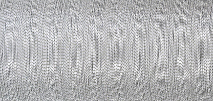 Spool of Madeira Smooth metallic thread in silver