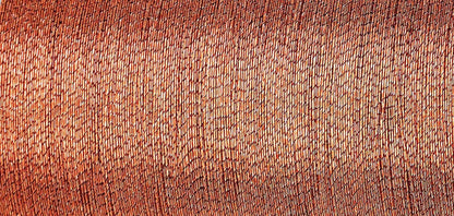 Spool of Madeira Brilliant metallic thread in copper