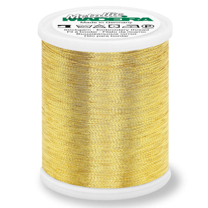 Spool of Madeira Brilliant metallic thread in gold 6