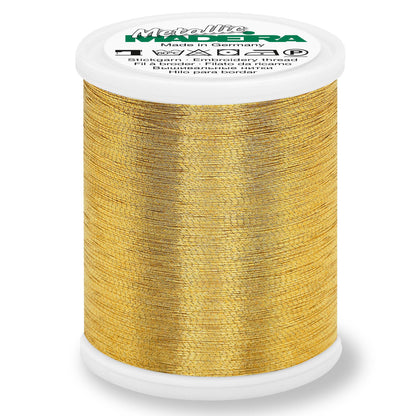 Spool of Madeira Brilliant metallic thread in gold 7