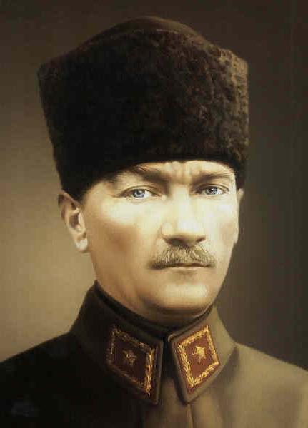 Printed Ataturk 3 portrait tapestry canvas