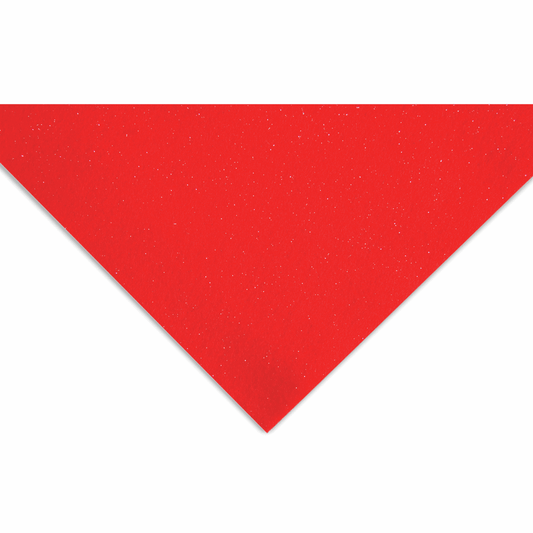 Trimits Glitter Red Acrylic Felt - 23cm x 30cm (Pack of 10)