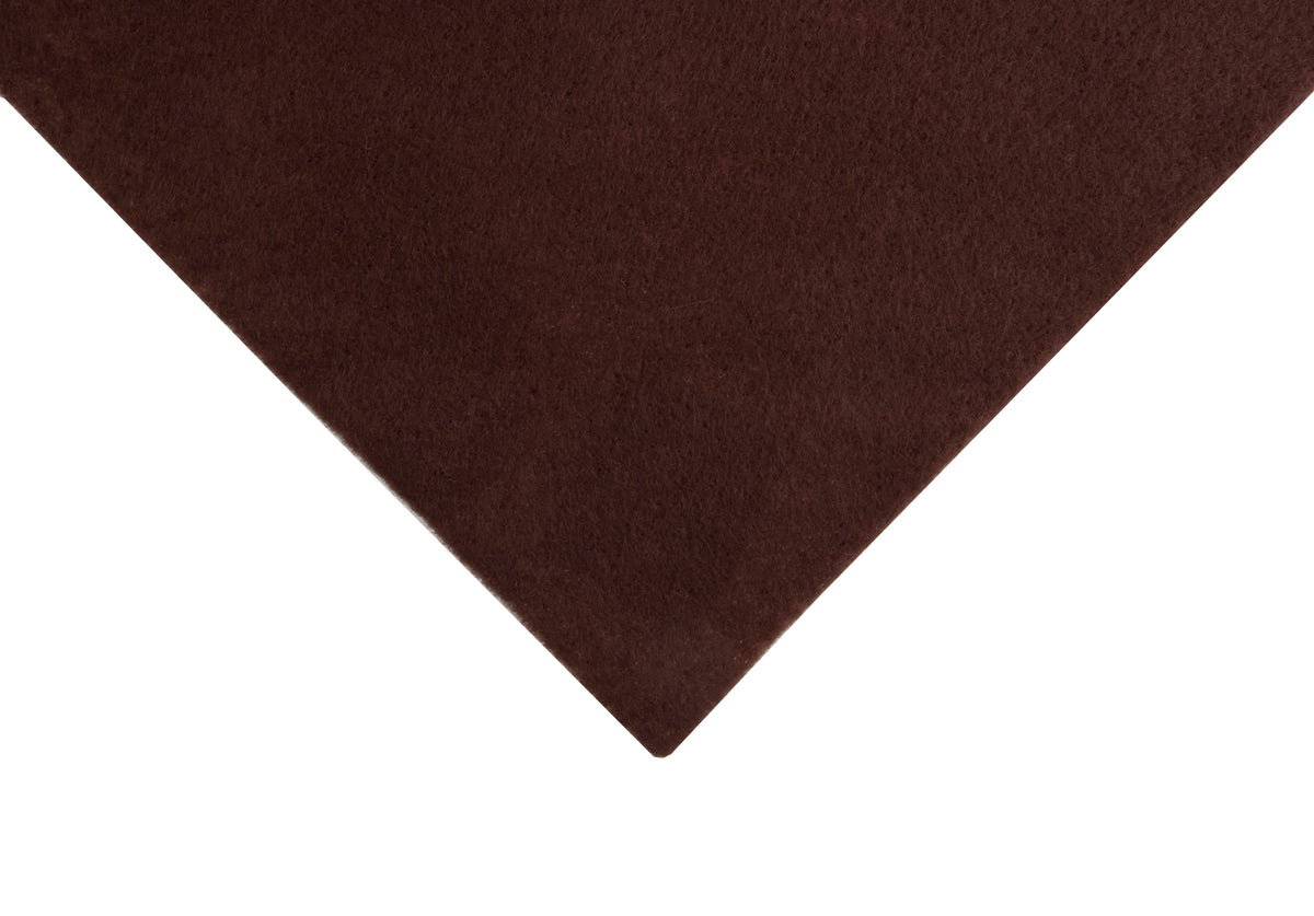 Stack of thick brown craft felt sheets