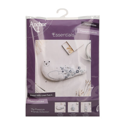 Embroidered stuffed seal from the Anchor Freestyle Friends kit