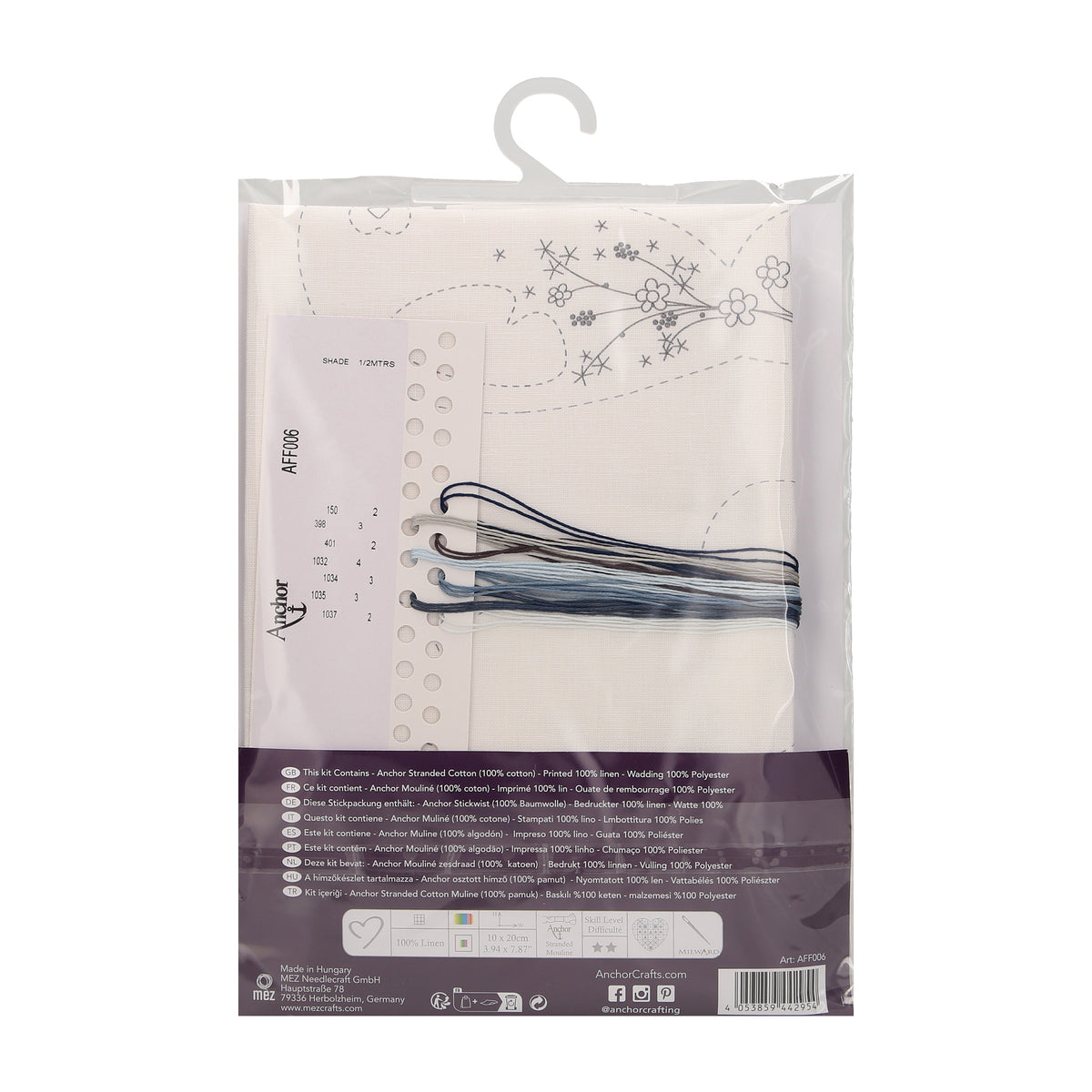 Embroidered stuffed seal from the Anchor Freestyle Friends kit