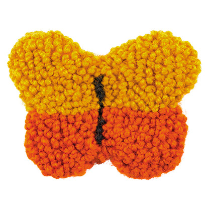 Yellow embroidered butterfly brooch kit by Anchor