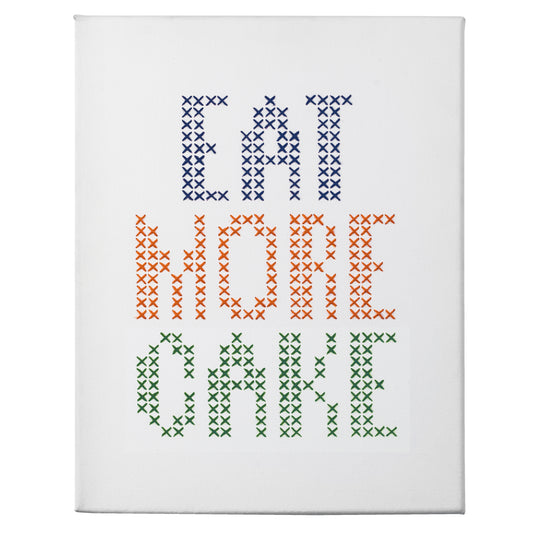 Cross stitch with the words Eat More