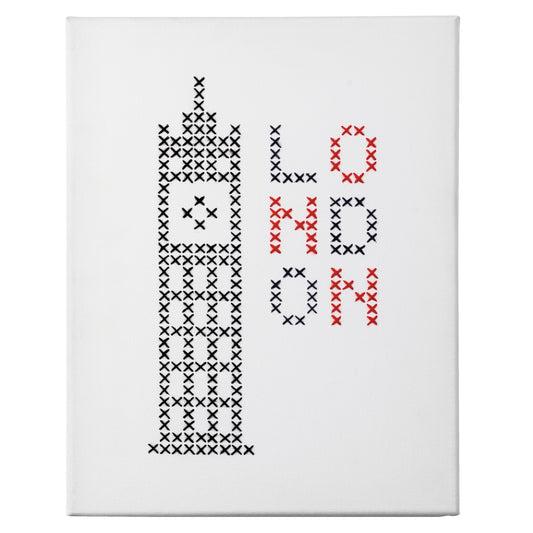 Cross stitch picture of London