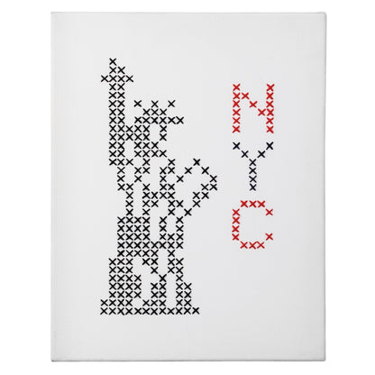 Cross stitch picture of New York City