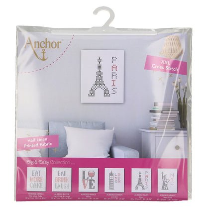 Cross stitch picture of Paris