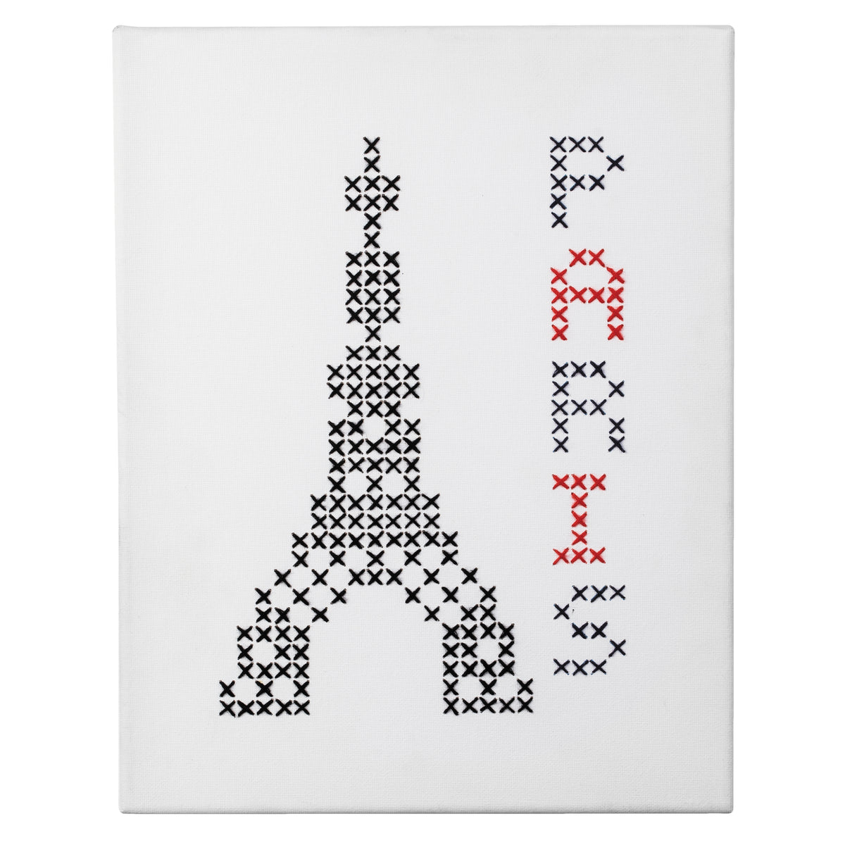 Cross stitch picture of Paris