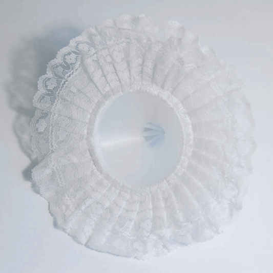 White Lace Wedding Bouquet Holder - 17.5cm (Pack of 12)