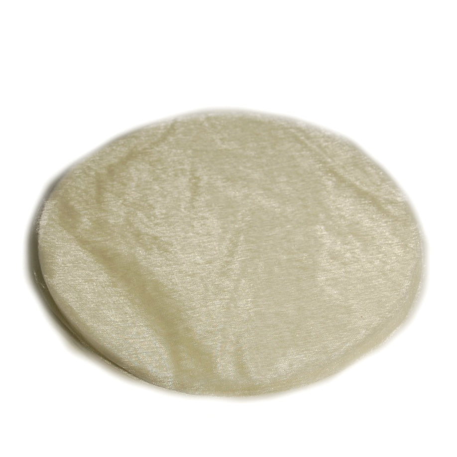 Cream tulle circles