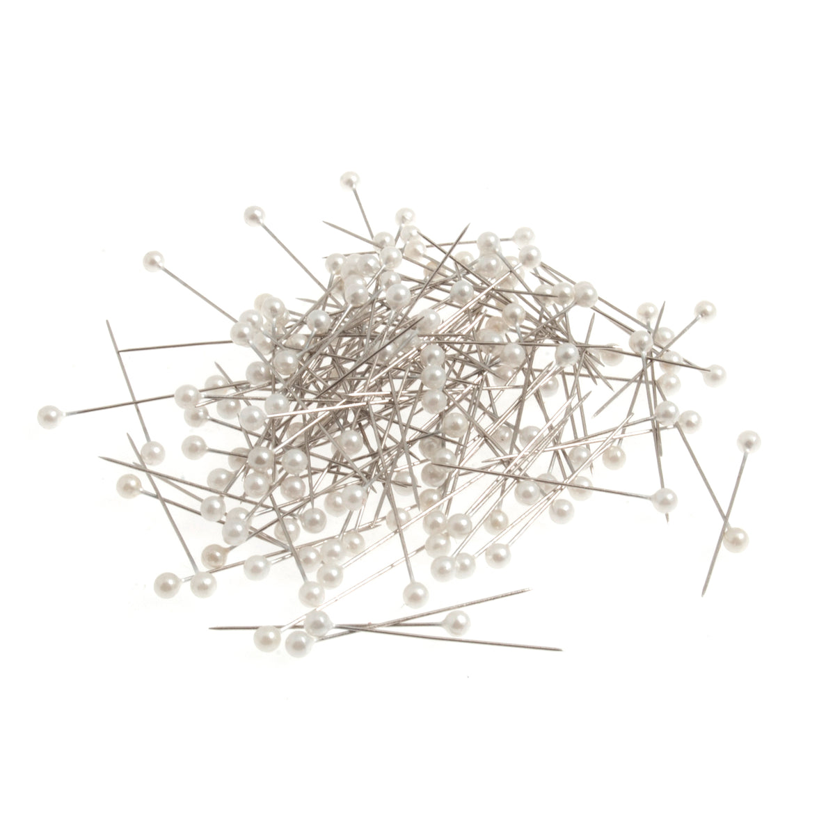 Metal pins with pearl heads