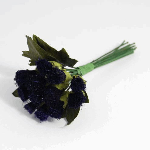 Purple Thistle Spray Pick - 15mm (Pack of 12)