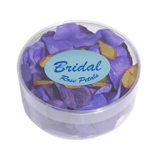 Navy fabric rose petals
