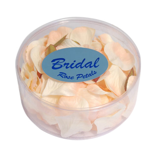 Peach fabric rose petals