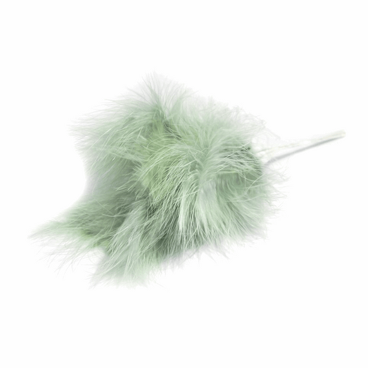 Sage Fluff Feathers (Pack of 6)