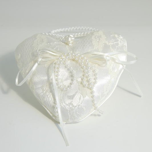Ivory heart-shaped dolly bag