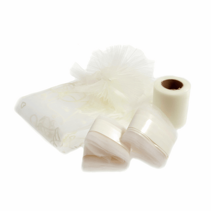 Ivory Tulle Wedding Ribbon Car Kit