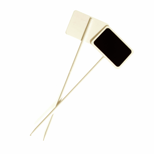 Ivory Rectangle Chalkboards on a Stick - 23 x 7cm (Pack of 2)