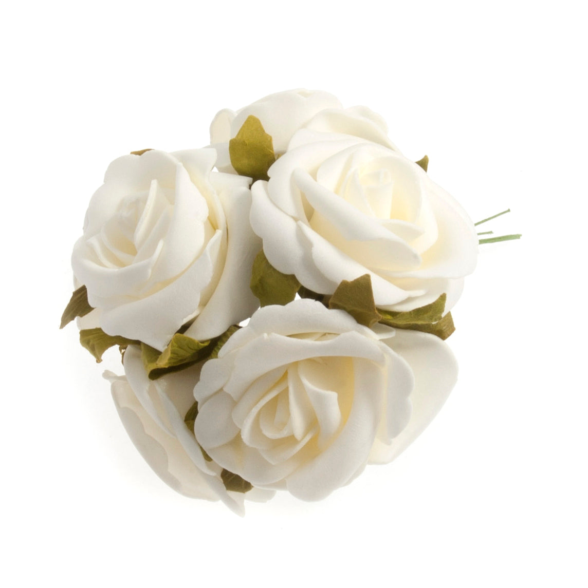 Box of cream foam rose heads