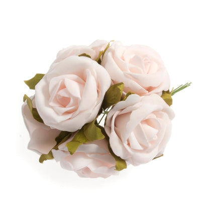Box of pink foam rose heads