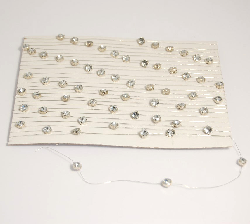 Roll of silver diamante garland