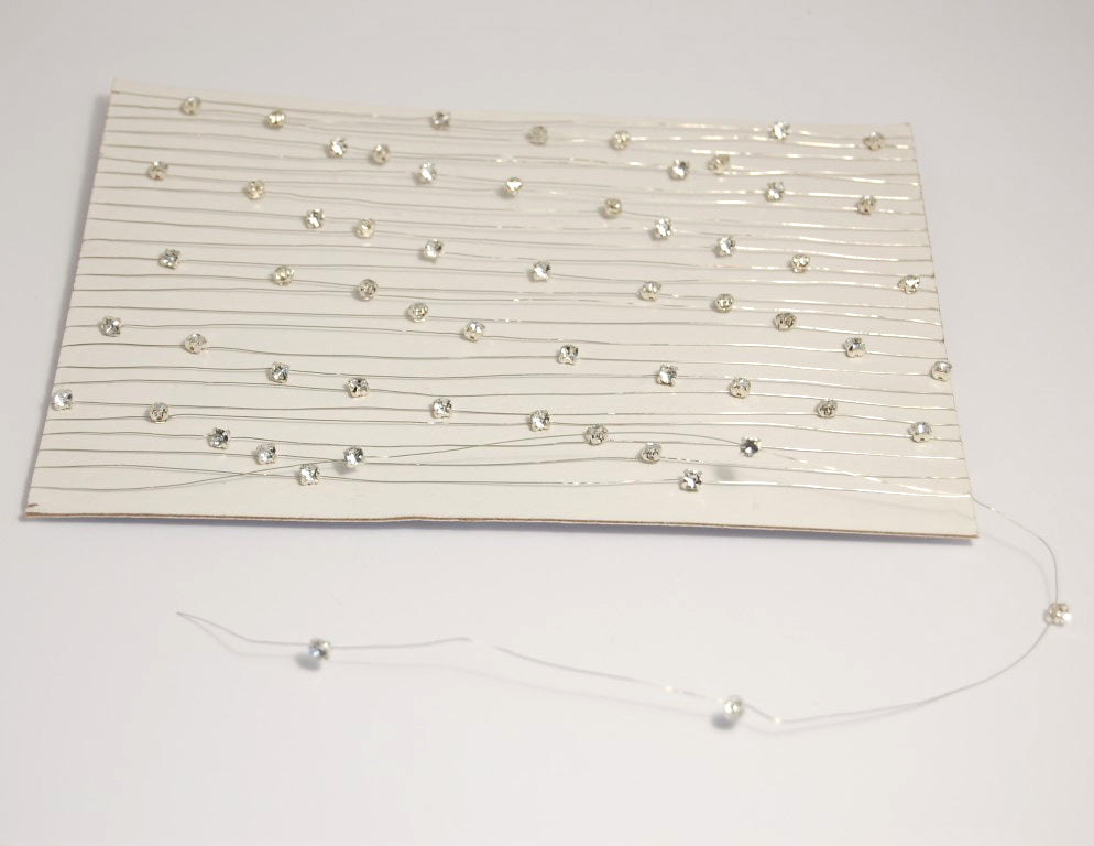 Roll of silver diamante garland
