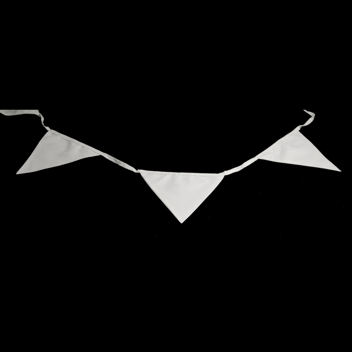 White bunting with 12 flags