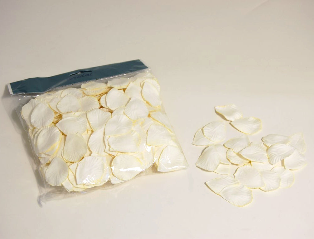 Ivory paper rose petals