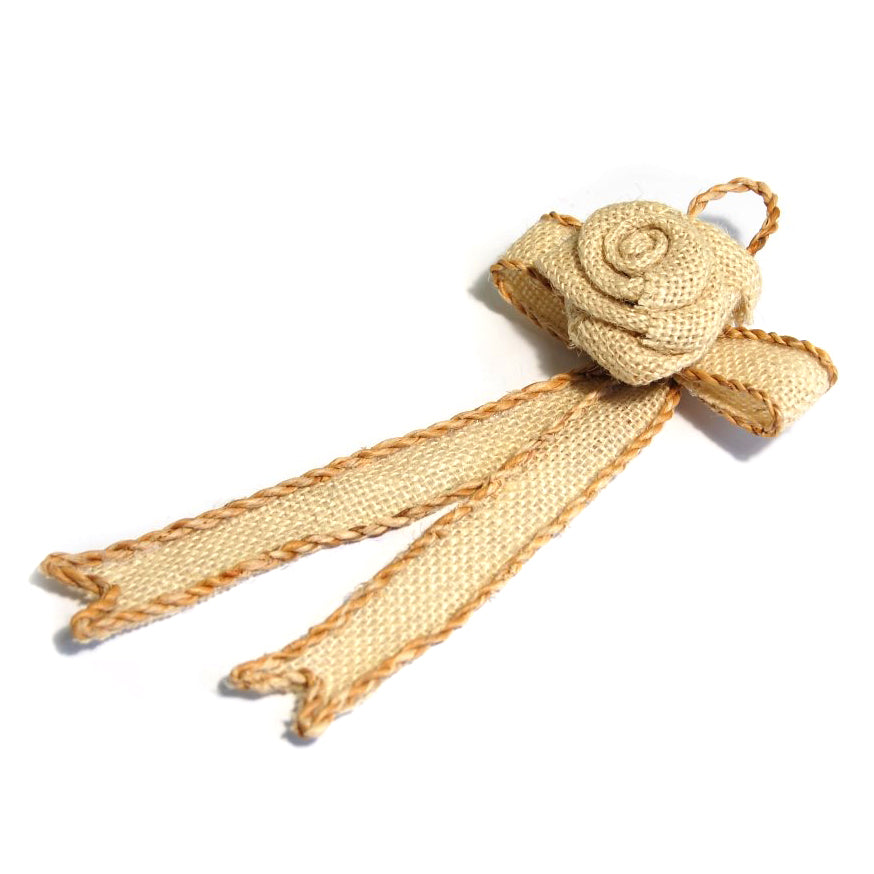 Natural ribbon hanger decoration