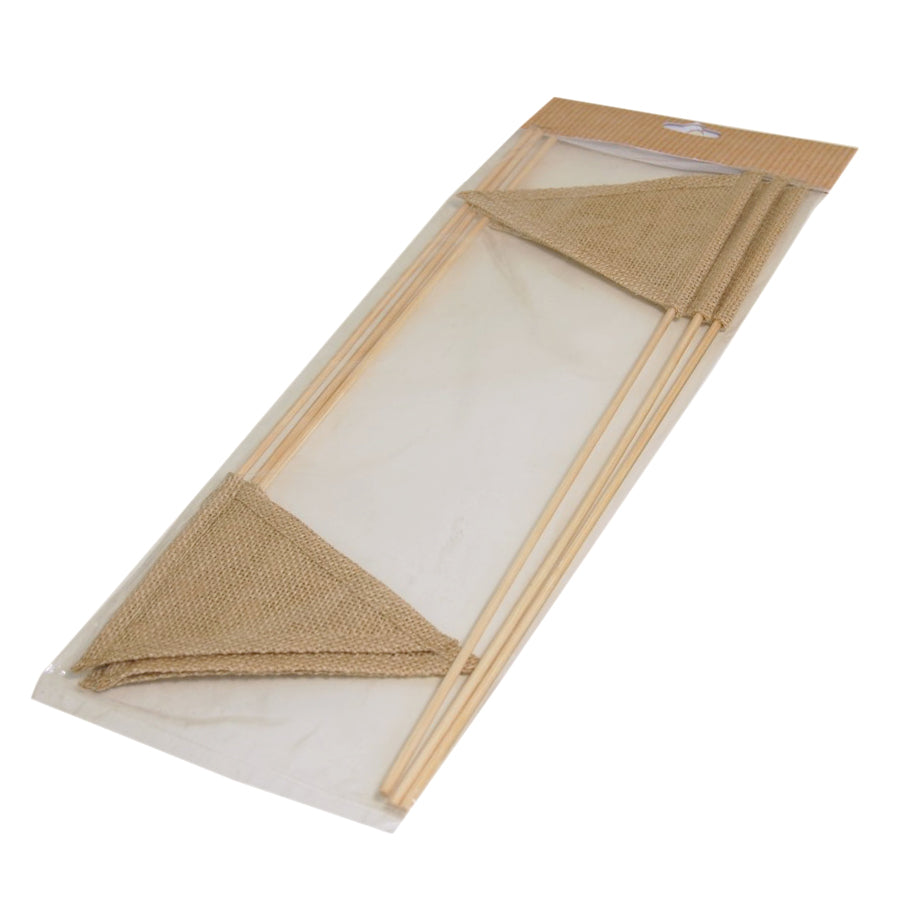 Natural jute table flags