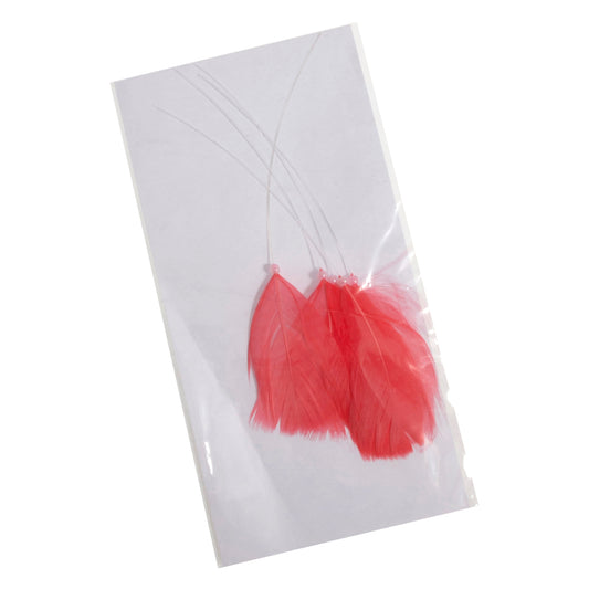 Dark coral feather picks