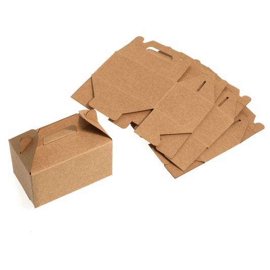 Craft Brown Wedding Favour Boxes (Pack of 4)