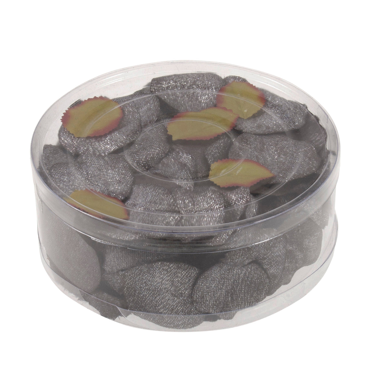 Black & Silver glitzy rose petals