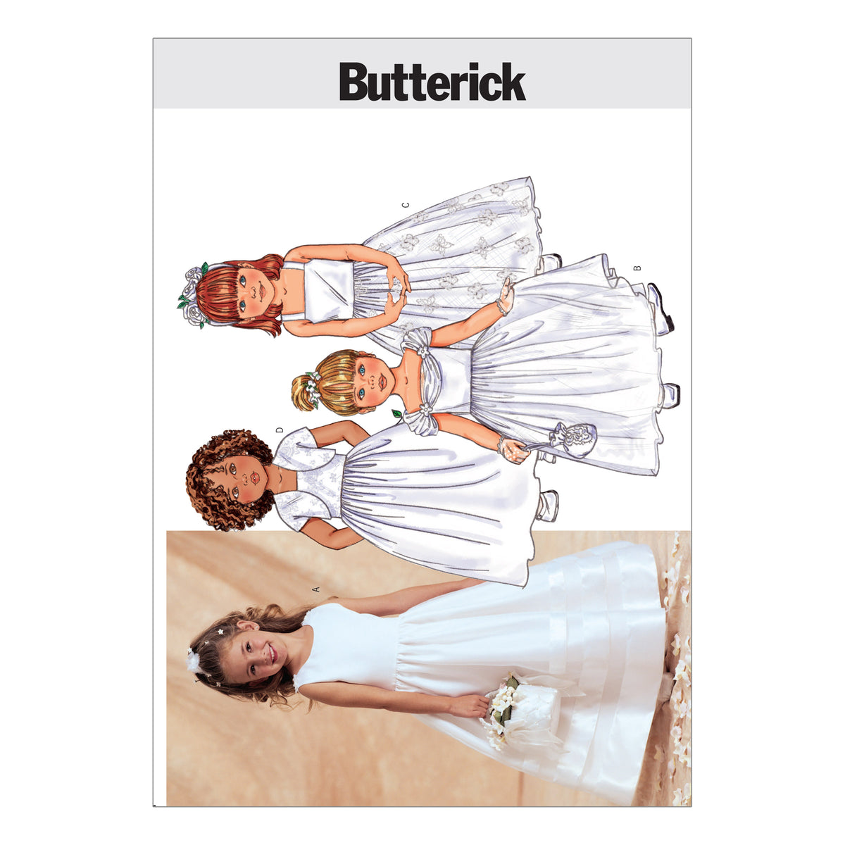 Butterick B3351 sewing pattern envelope showing a child's jacket